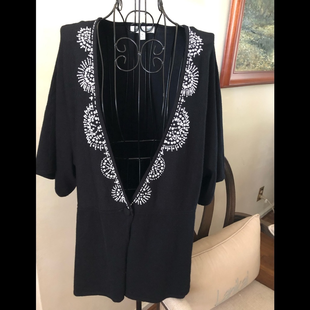 Coldwater Creek lightweight black sweater
